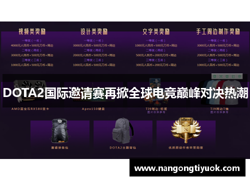 DOTA2国际邀请赛再掀全球电竞巅峰对决热潮